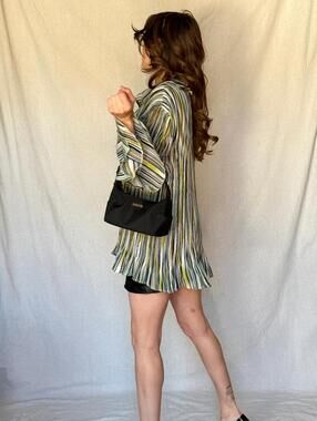 Y2K Black Baguette Handbag